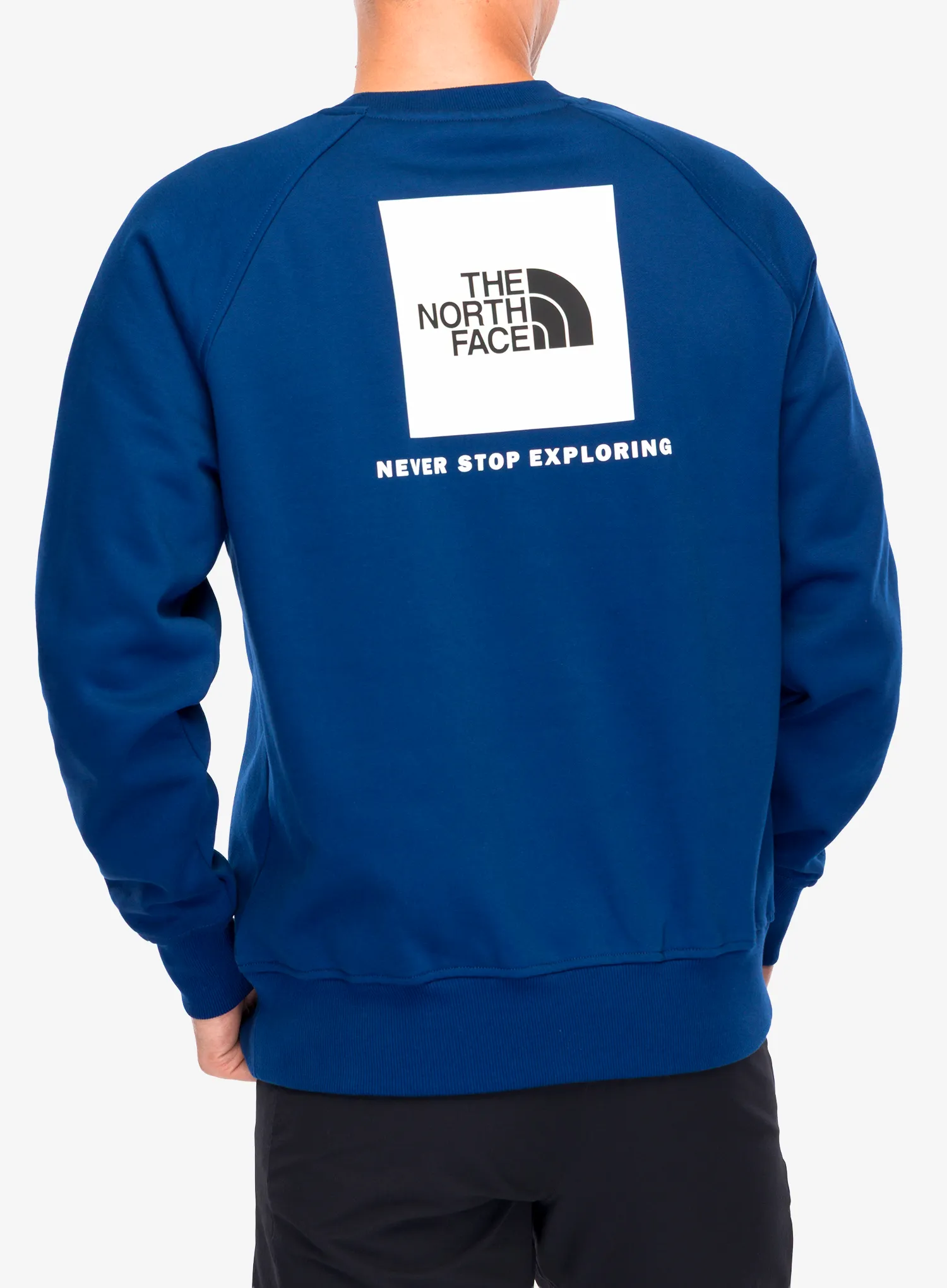 Mikina bez kapucne The North Face Raglan Redbox Crew - estate blue/tnf white