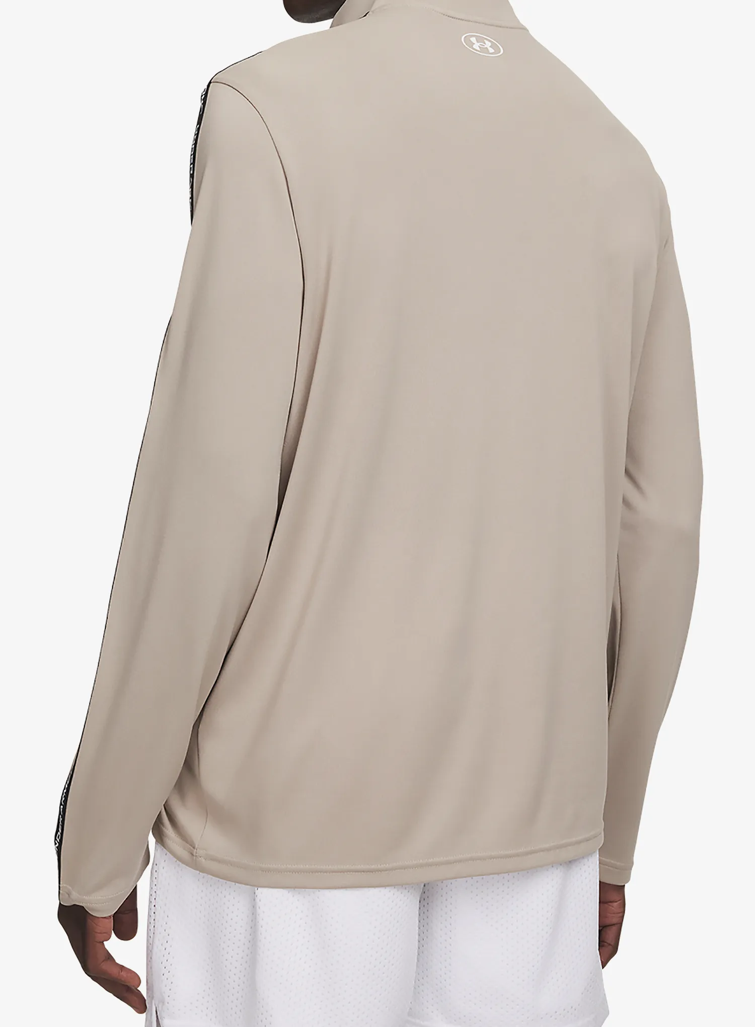 Mikina bez kapucne Under Armour Tech Taping 1/2 Zip - timberwolf taupe/black/white