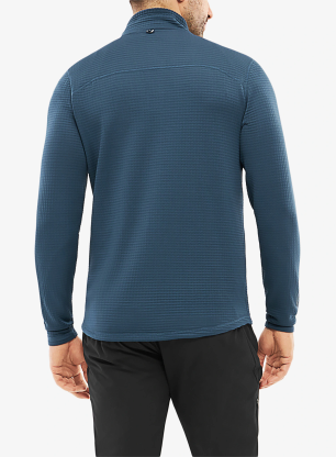 Mikina bez kapucne Viking Midlayer Admont Full Zip - navy