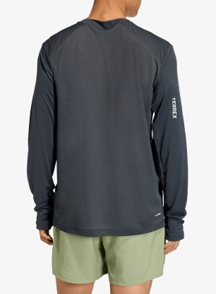 Bežecká mikina adidas TERREX Xperior Climacool+ Long Sleeve Tee - carbon/carbon