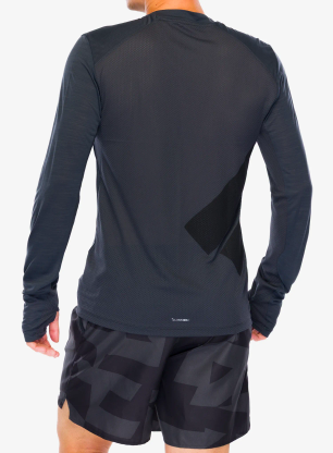 Bežecká mikina adidas TERREX Xperior Long Sleeve Tee - carbon