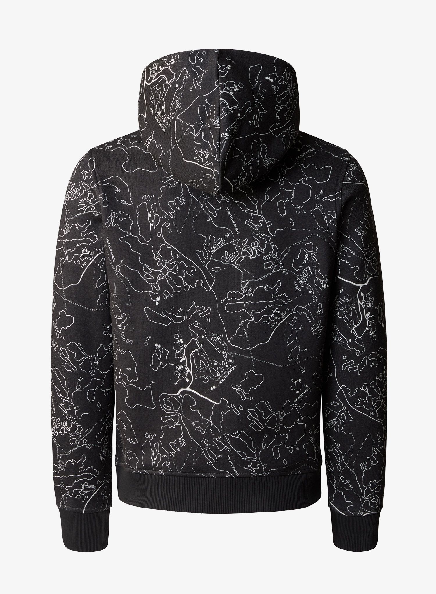 Mikina chlapčenská The North Face Drew Peak P/O Hoodie Print - asphalt grey