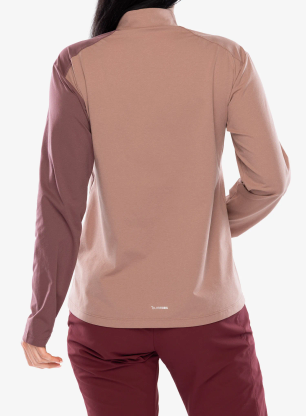 Mikina dámska adidas TERREX Multi Half Zip Longsleeve - warm clay