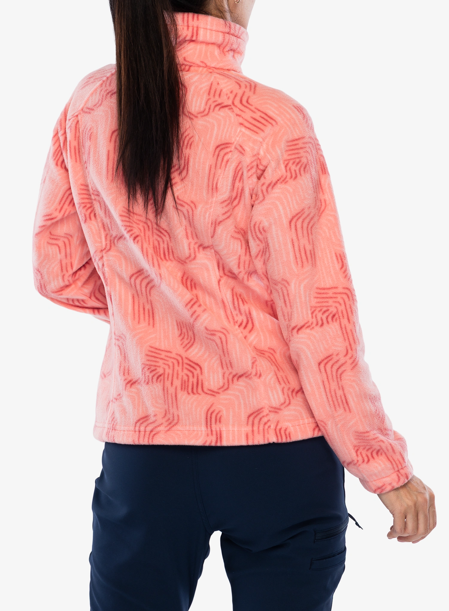 Dámska mikina bez kapucne Columbia Benton Springs Printed Full Zip - alpenglow flowfalls