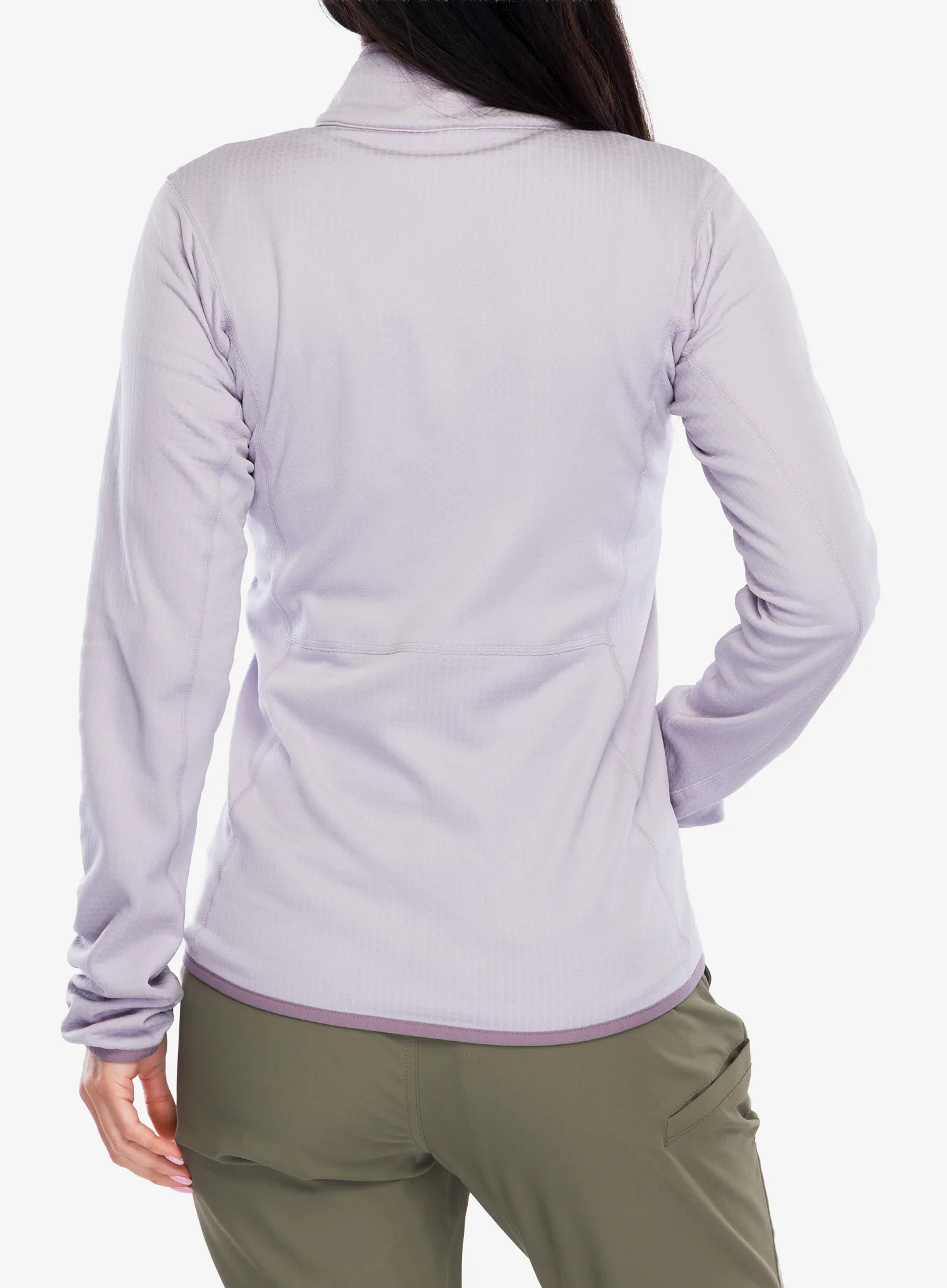 Dámska mikina bez kapucne Columbia Essential Hike Grid Fleece Full Zip - lavender pearl/shale purple
