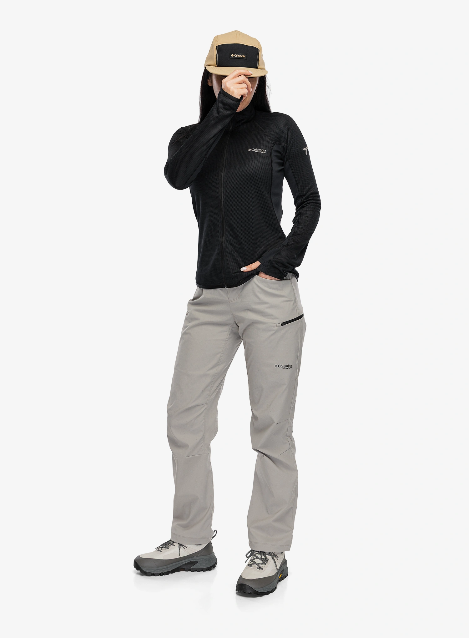 Dámska mikina bez kapucne Columbia Summit Step Full Zip - black