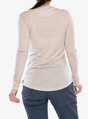 Dámska mikina bez kapucne Patagonia L/S Cap Cool Merino Graphic - fitz roy strata/shroom taupe