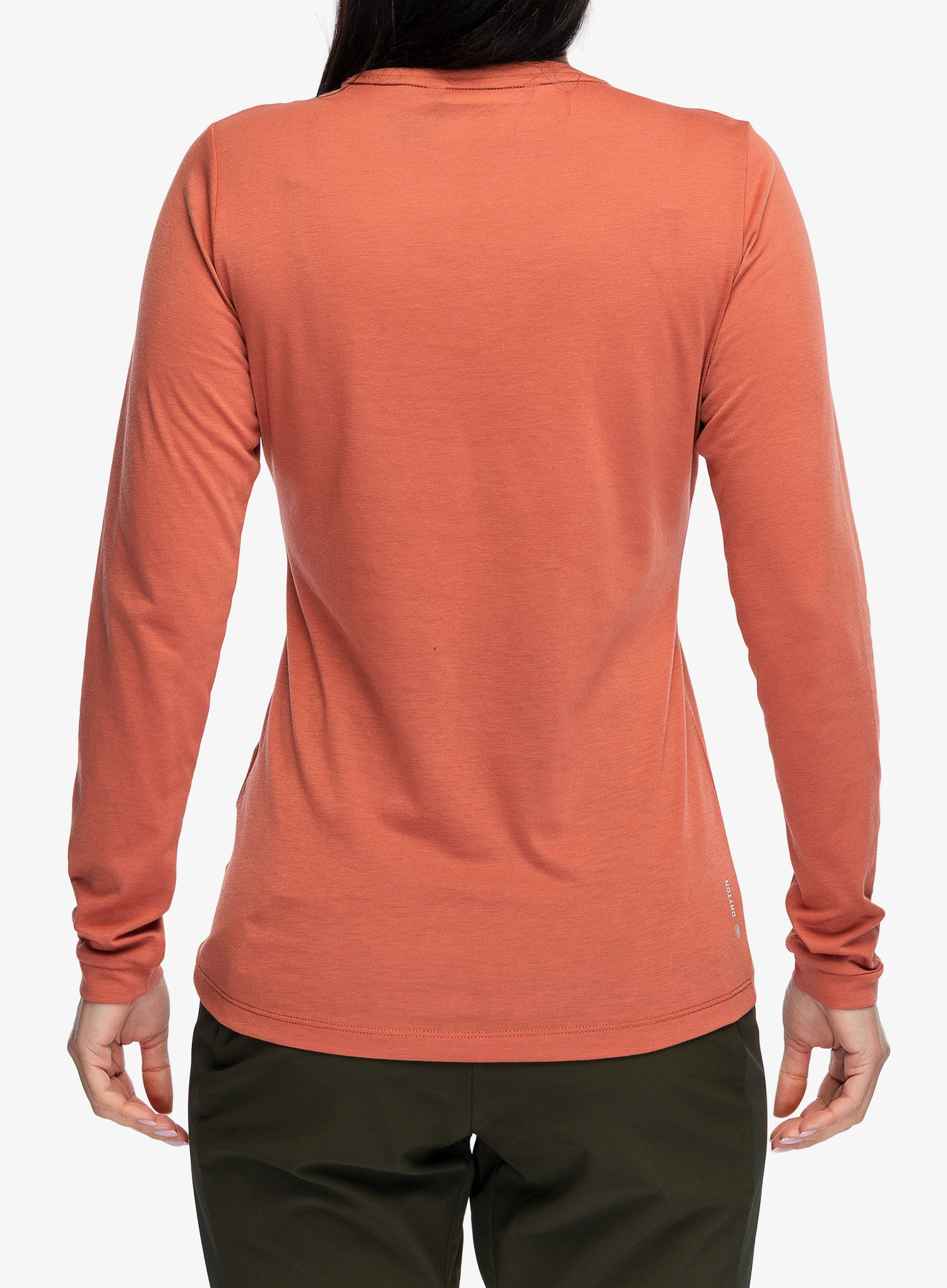 Dámska mikina bez kapucne Salewa Eagle Solidlogo Dry Tee - etruscan red