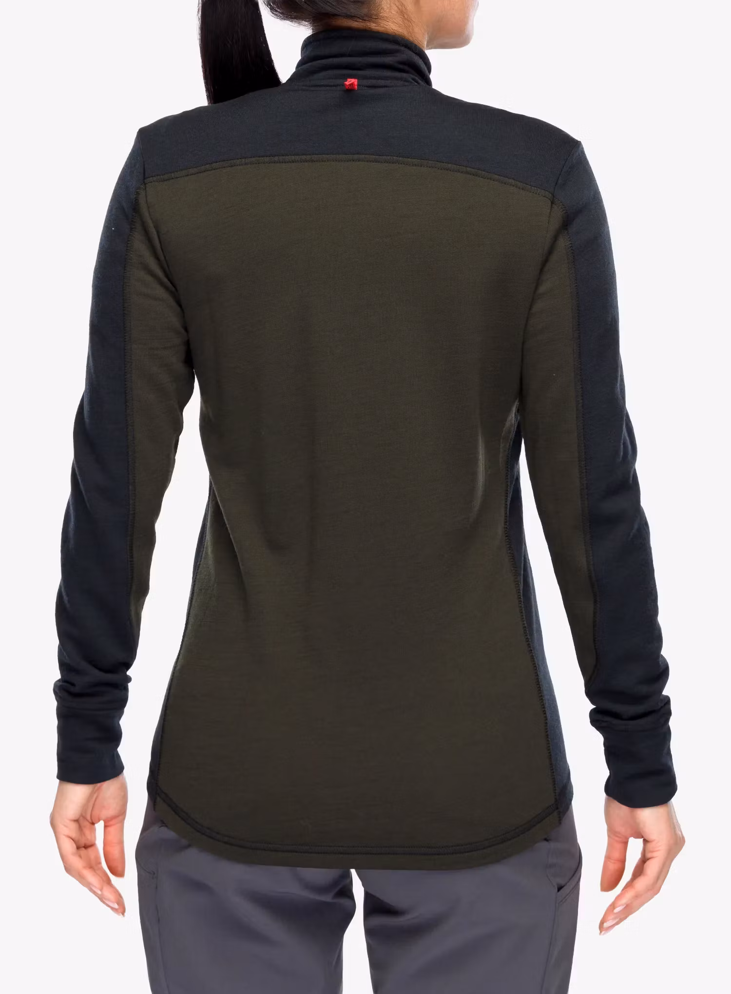 Mikina dámska Dovre Mid Full Zip Merino Wool - green