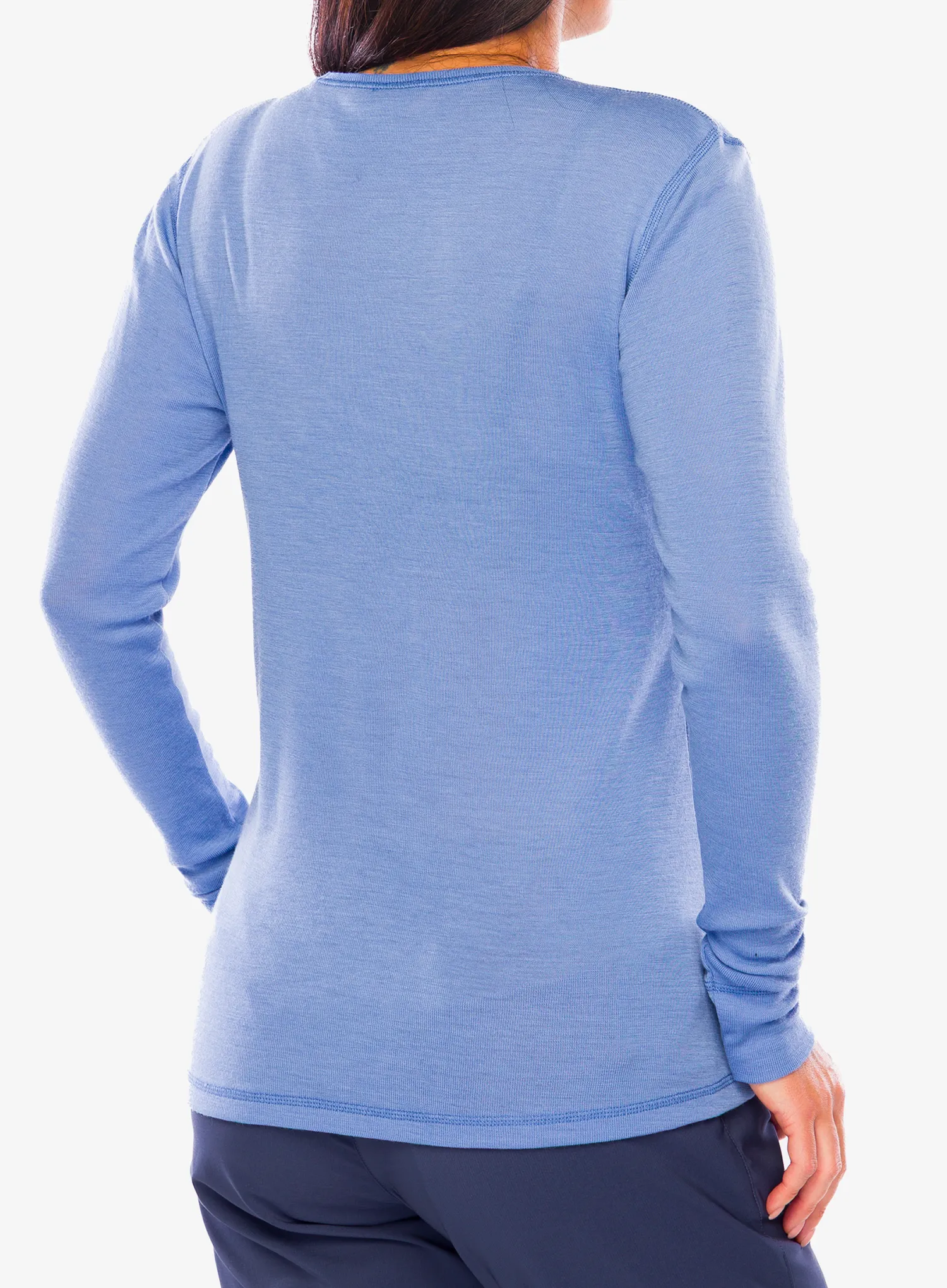 Mikina dámska Dovre 100% Merino Wool LS - blue