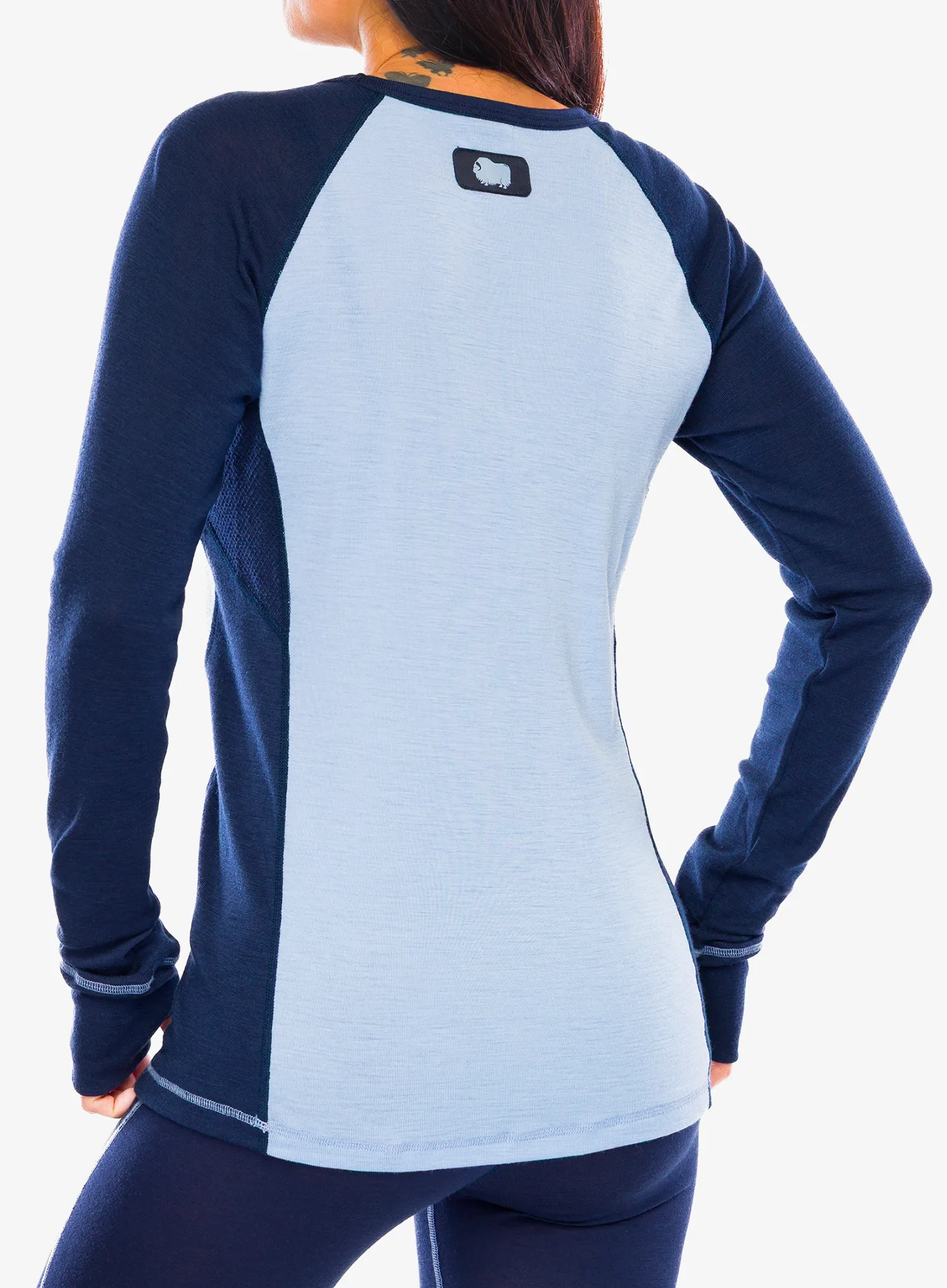 Mikina dámska Dovre 100% Merino Wool LS - navy