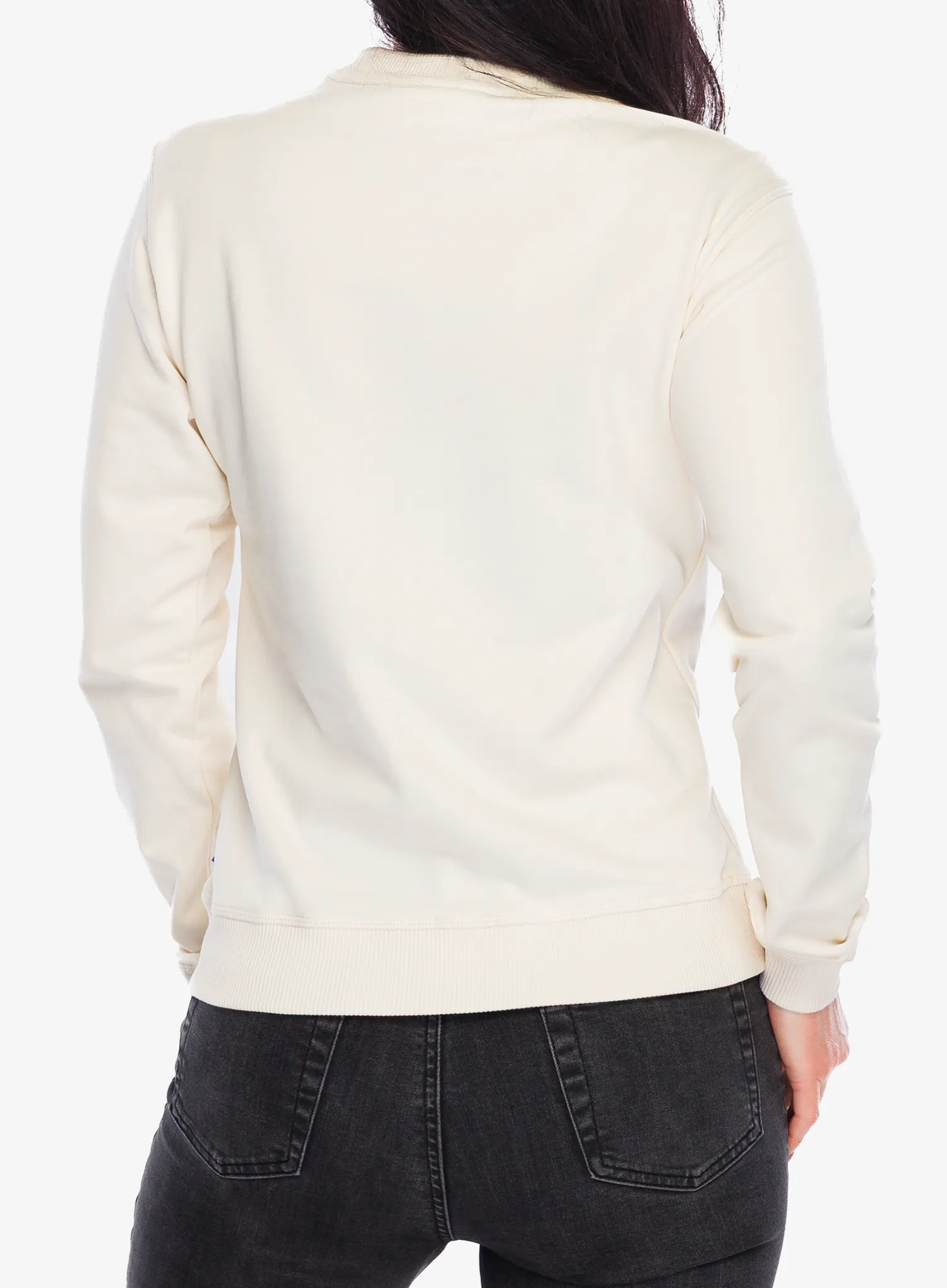 Mikina dámska Fjallraven 1960 Logo Badge Sweater - chalk white