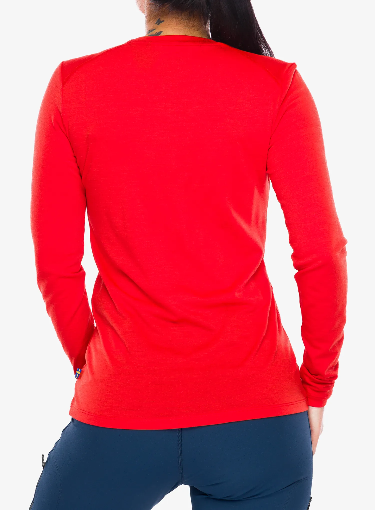 Mikina dámska Fjallraven Abisko Wool LS - flame orange