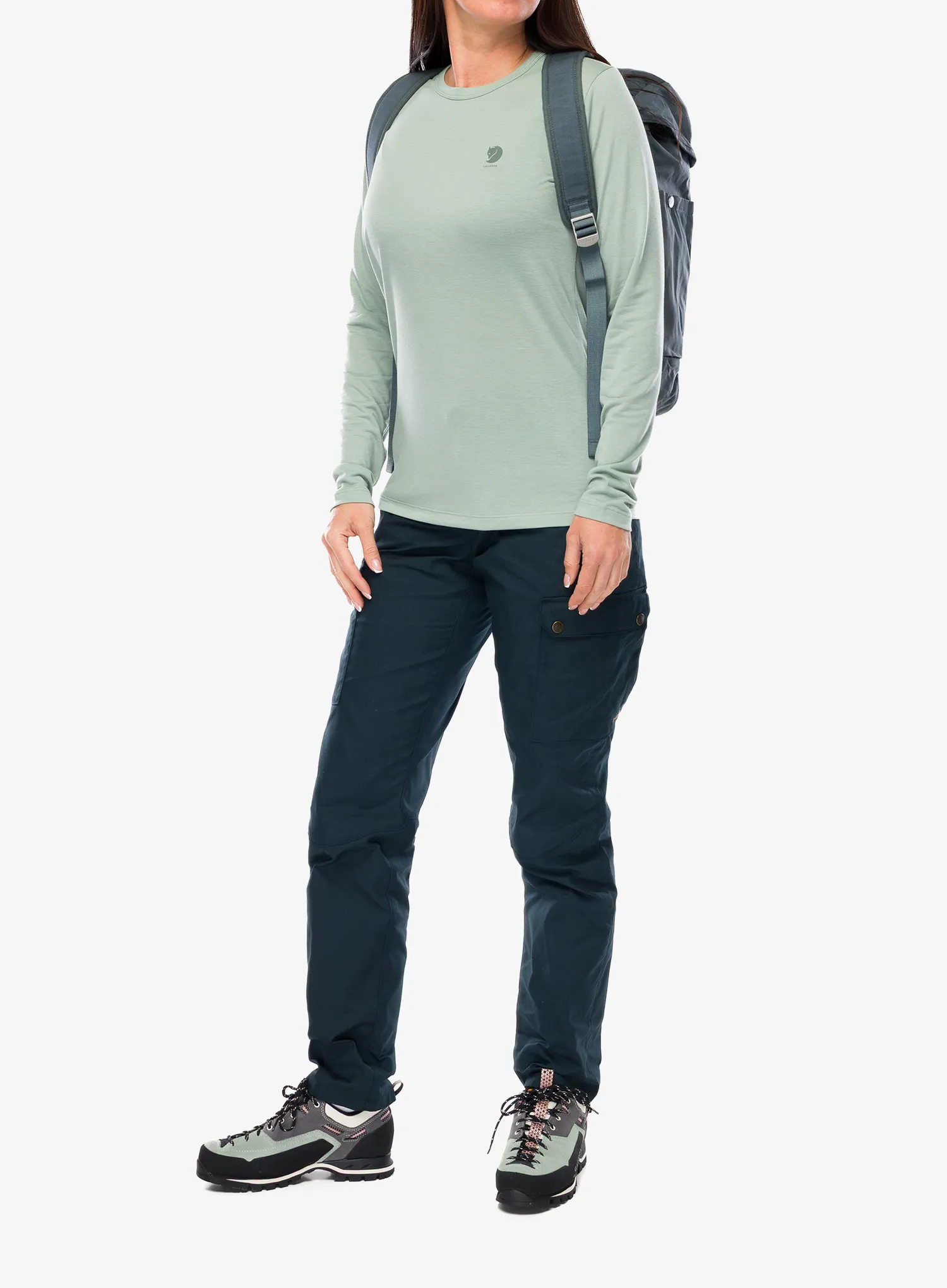 Mikina dámska Fjallraven High Coast LS - misty green