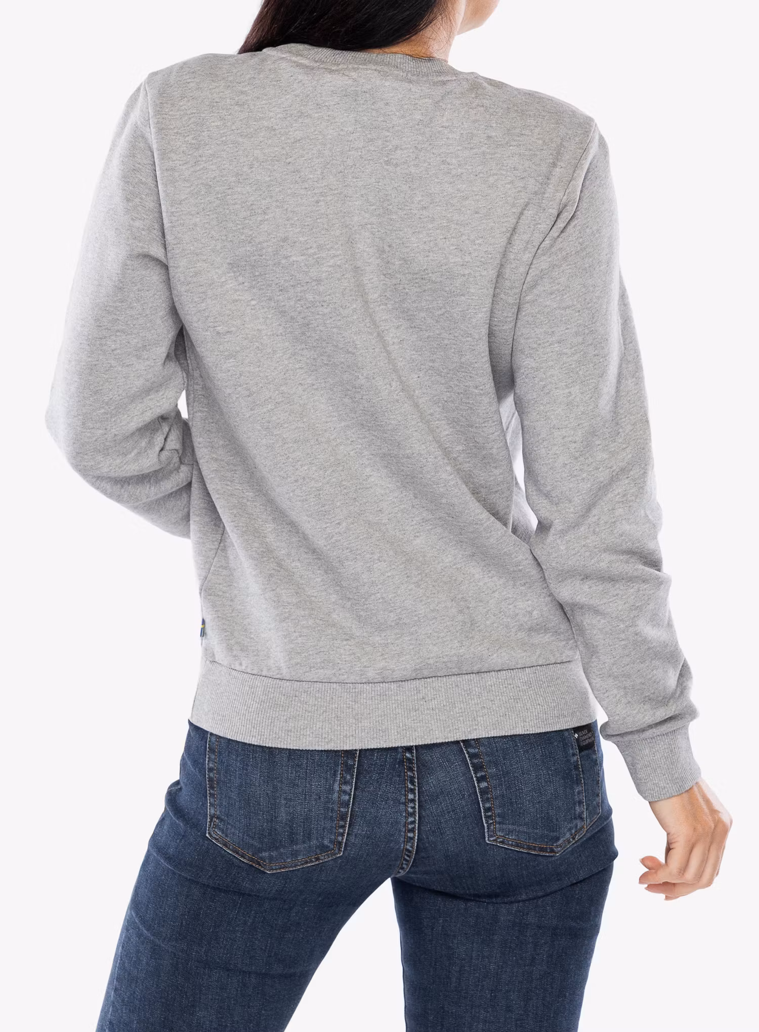 Mikina Fjallraven Logo Sweater - grey melange