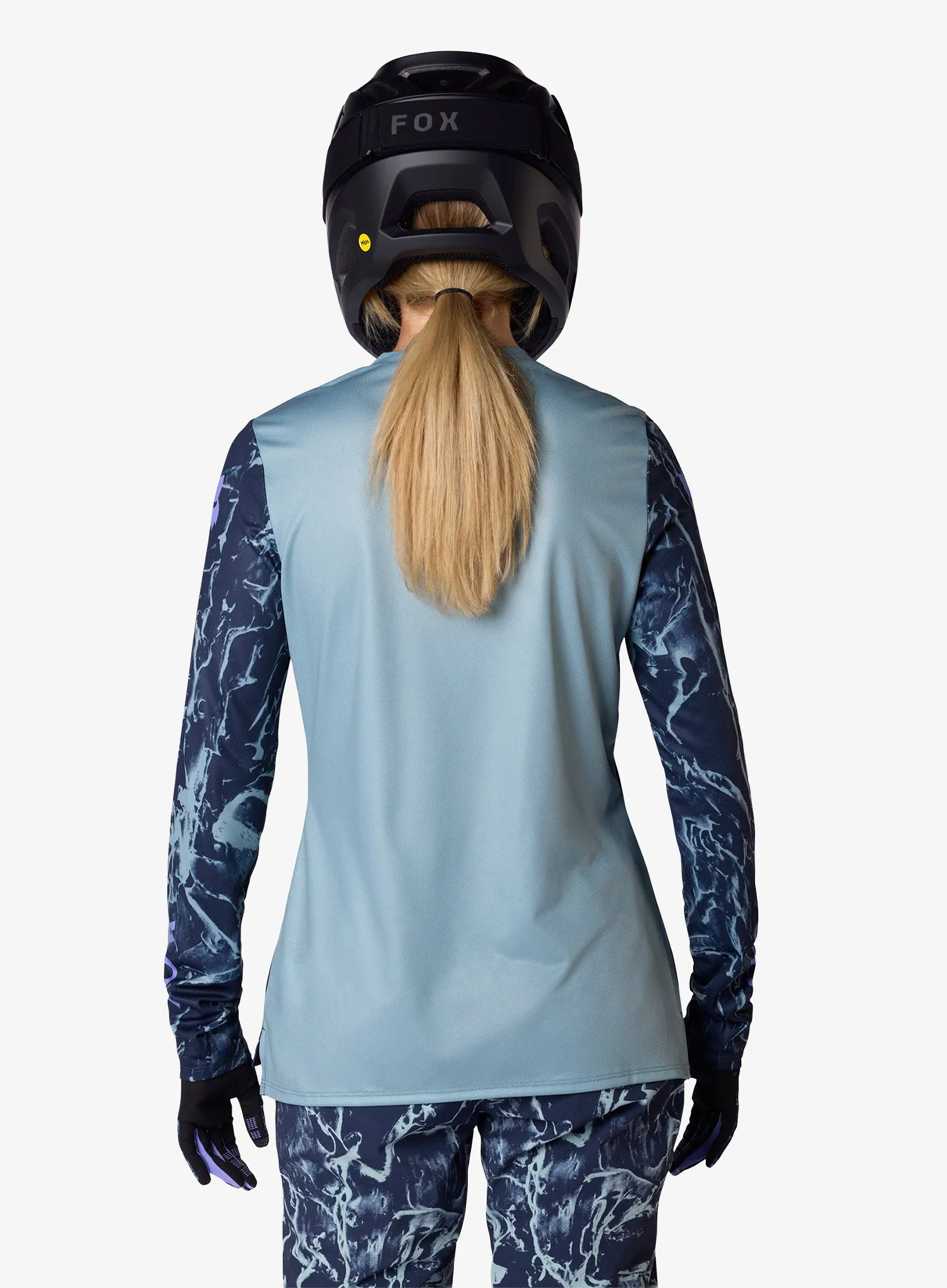Mikina dámska Fox Ranger LS Jersey Img Print - arctic blue