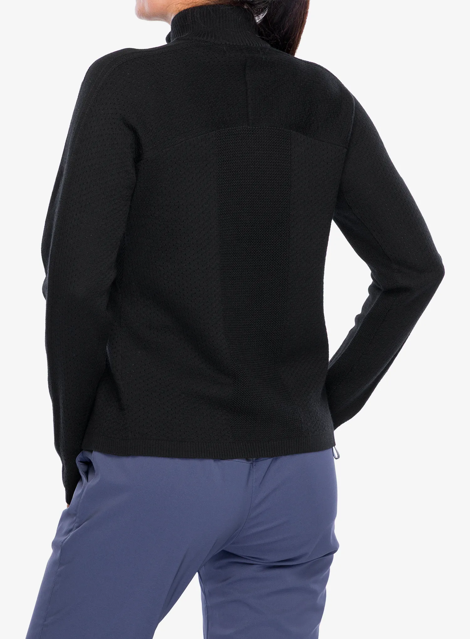 Mikina dámska Icebreaker Anniversary Original LS Half Zip - black