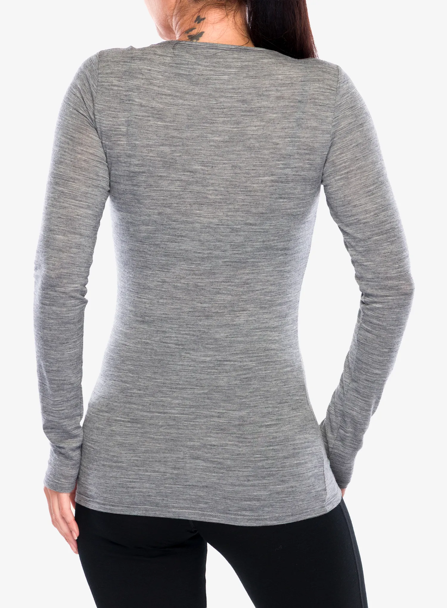 Mikina dámska Icebreaker Siren L/S Sweetheart - gritstone hthr
