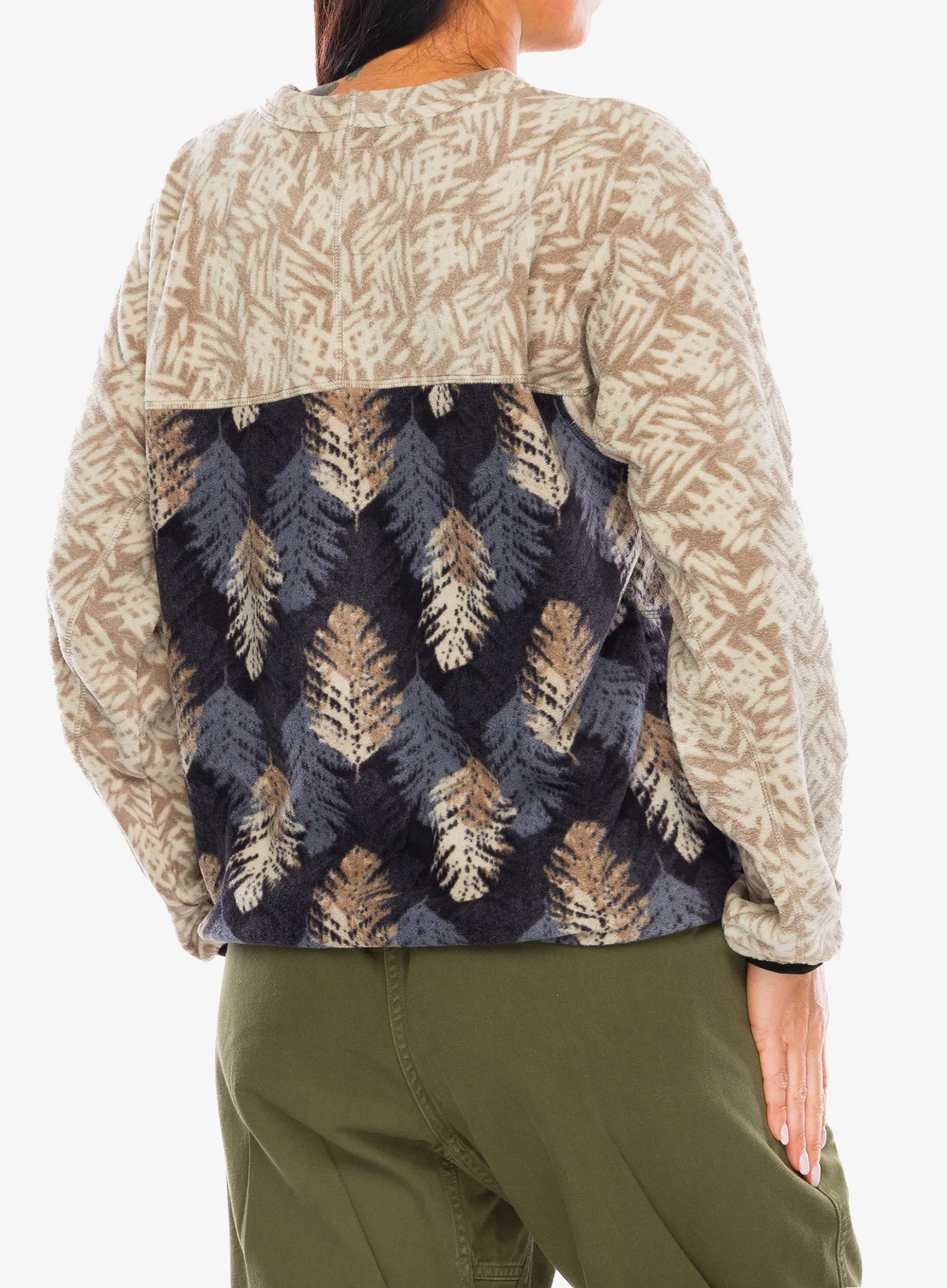 Mikina dámska Kavu Kelowna - leaf layout