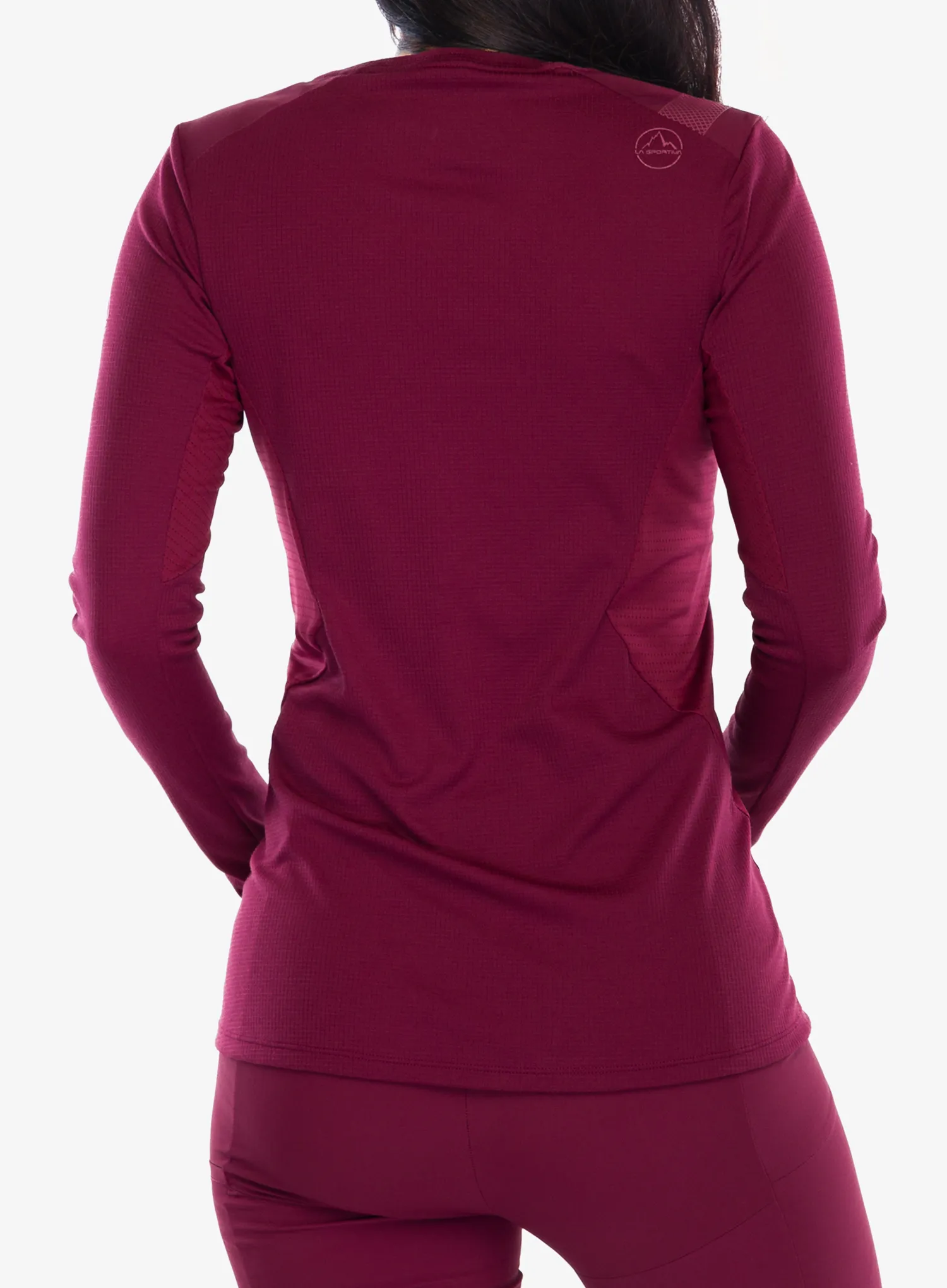 Mikina dámska La Sportiva Beyond Longsleeve - redwood/chalk
