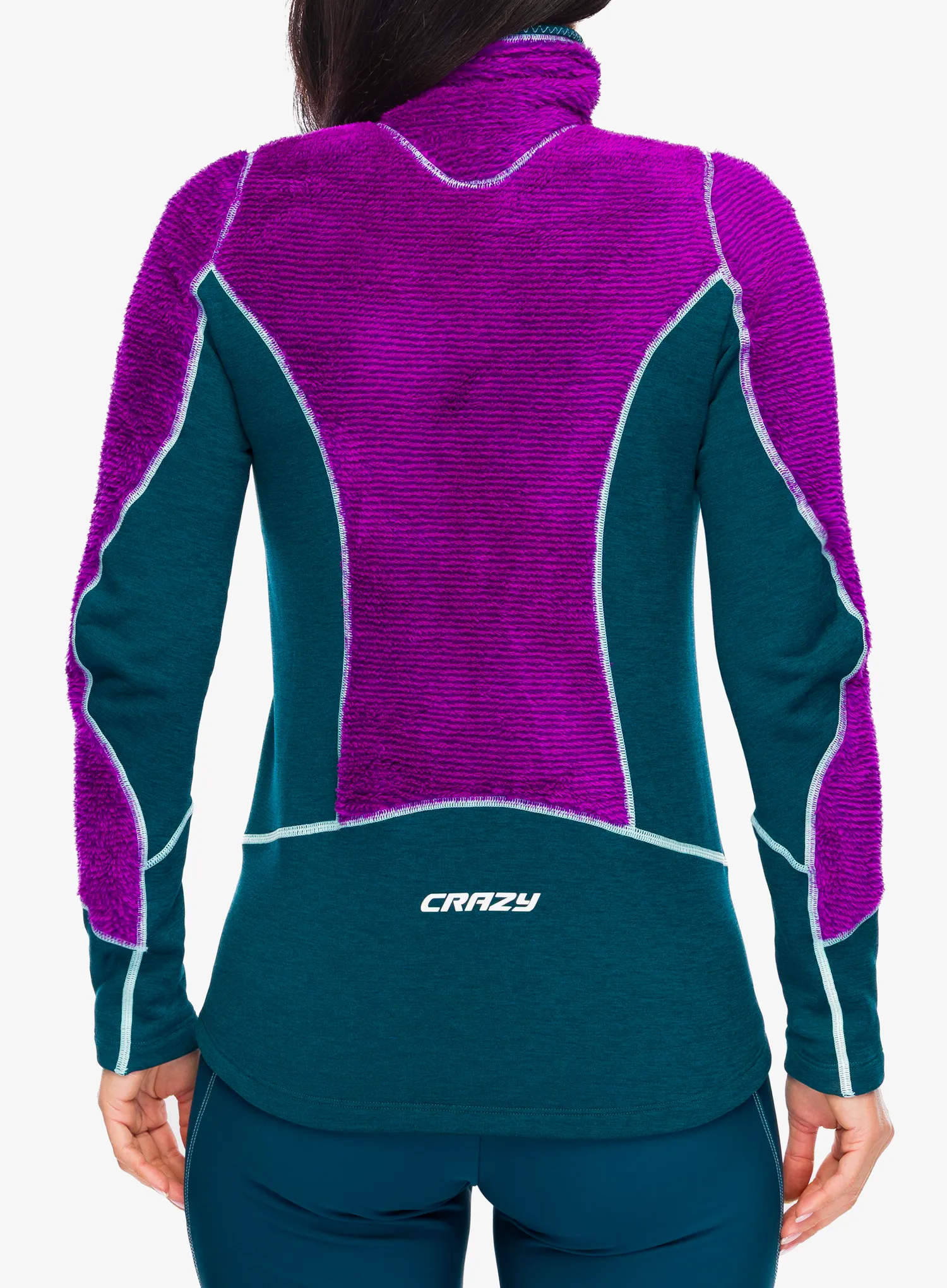 Mikina na zips dámska Crazy Pull Exit Extrafleece - early