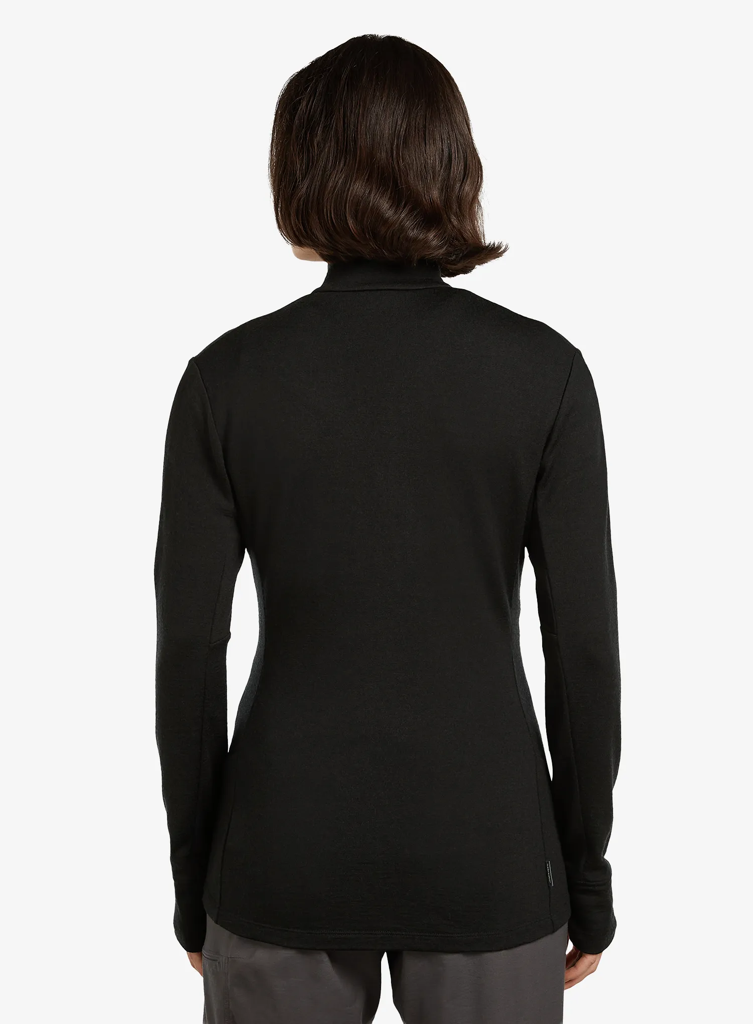 Mikina na zips dámska Icebreaker Merino 260 Quantum IV LS Zip - black