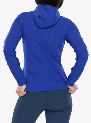 Mikina na zips dámska Mountain Equipment Arrow Hooded Jacket - clematis/dusk