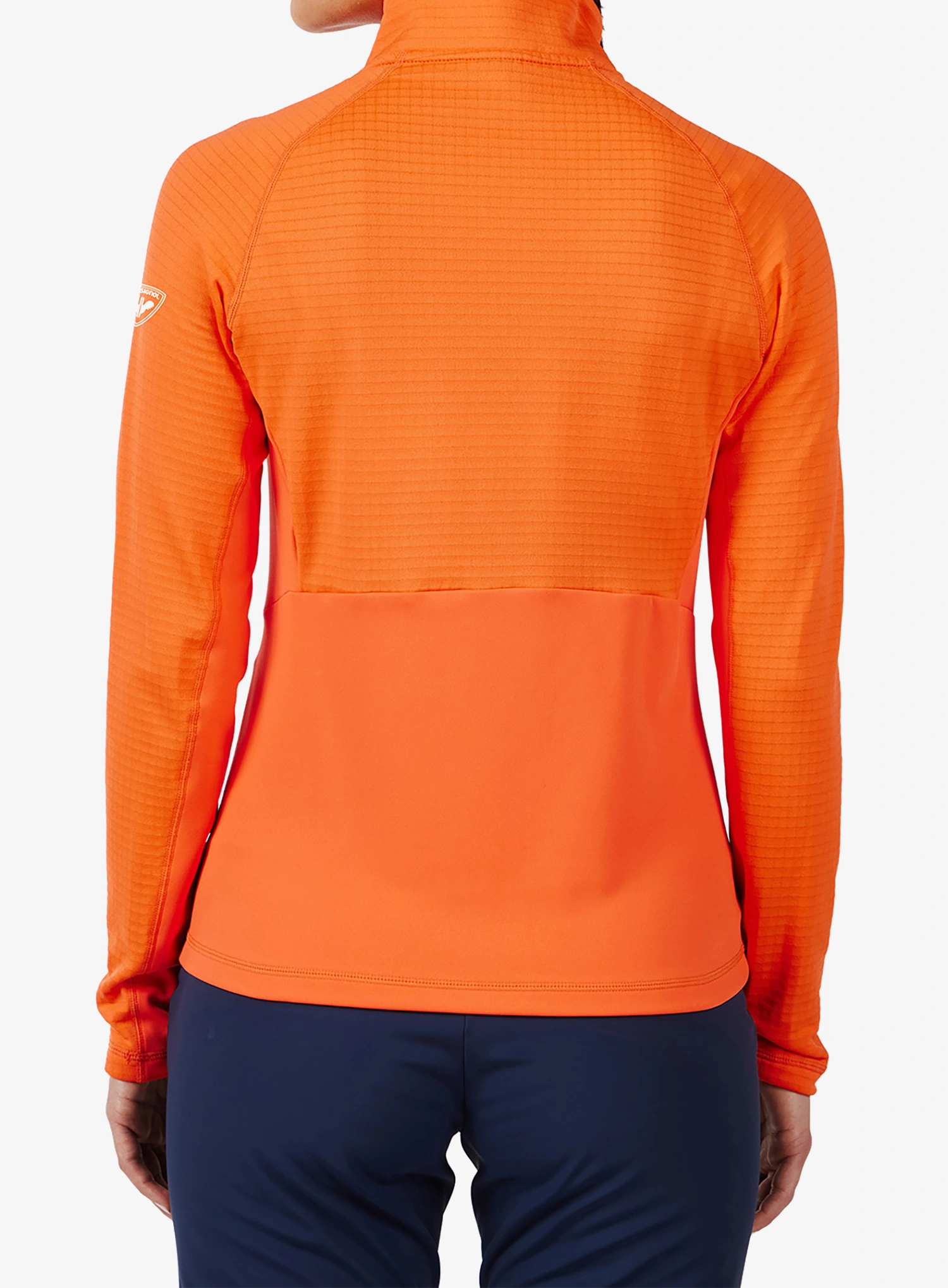 Mikina na zips dámska Rossignol Blackside Mix FZ Fleece - orange flame