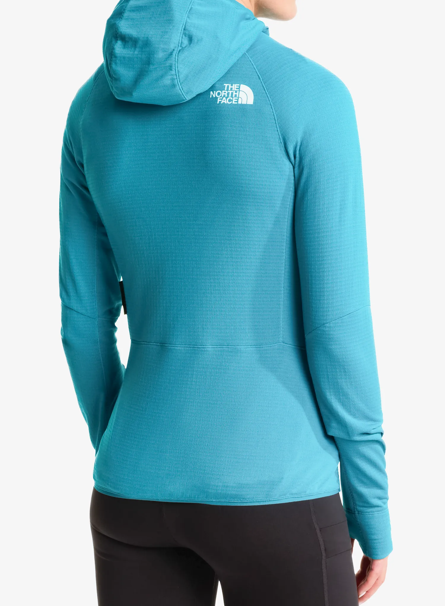Mikina na zips dámska The North Face Bolt Polartec Hoodie - deep teal