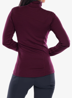 Mikina Sensor Merino Upper Sweatshirt Halfzip - port red