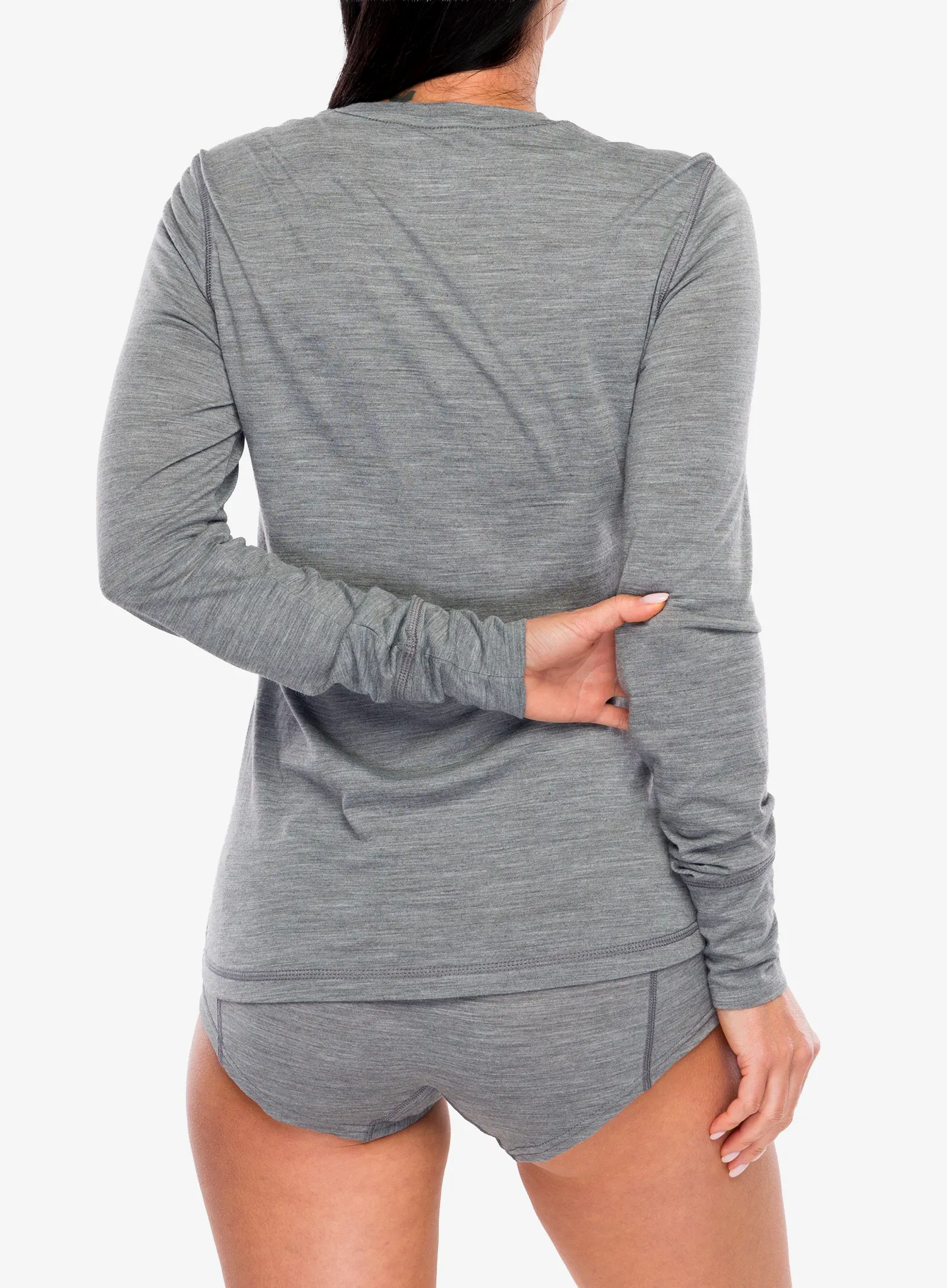 Mikina dámska Super.natural Tundra175 Ls - cashmere grey melange