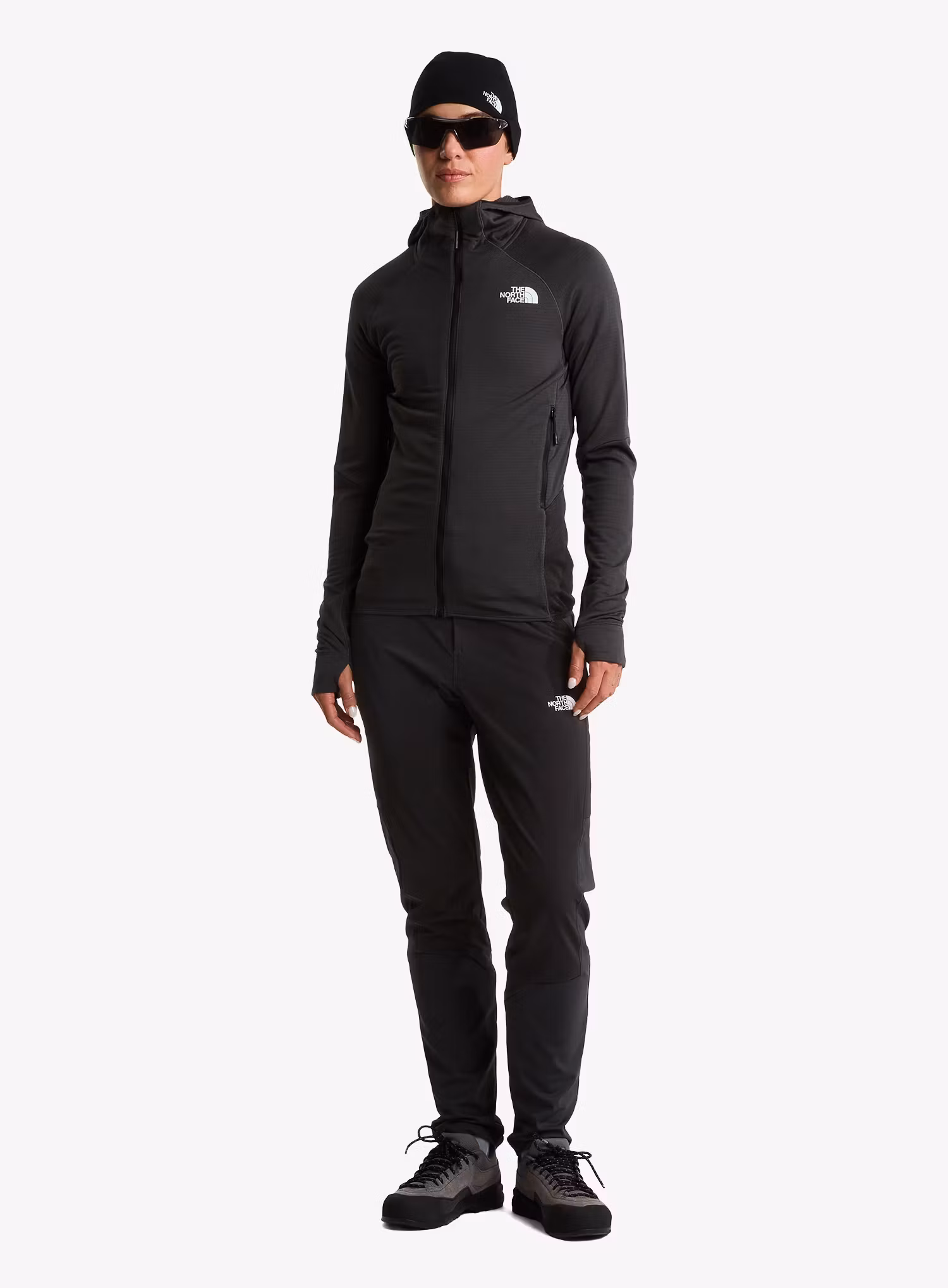 Mikina dámska The North Face Bolt Polartec Hoodie - asphalt grey/tnf black