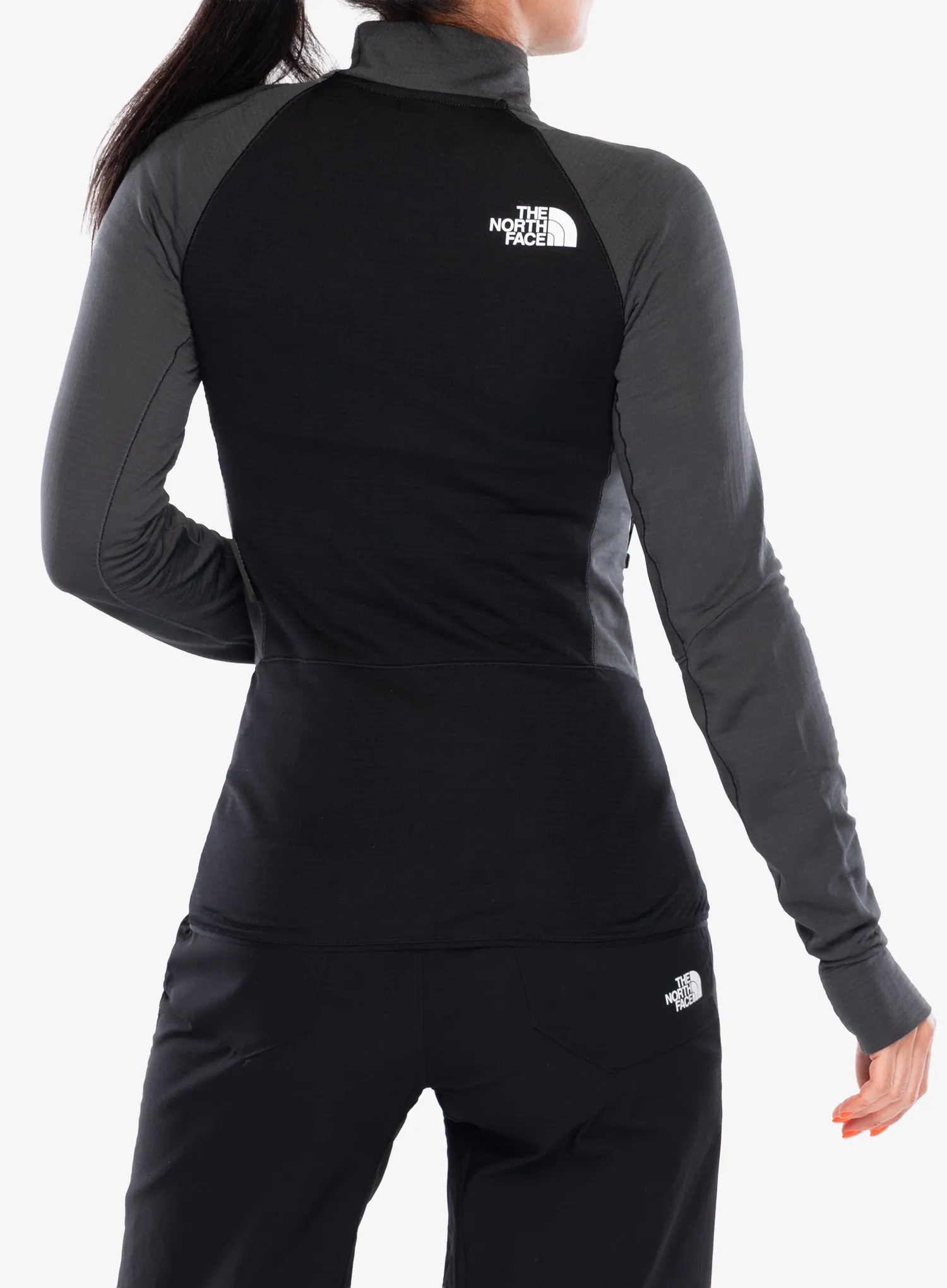 Mikina dámska The North Face Bolt Polartec Jacket - asphalt grey/tnf black