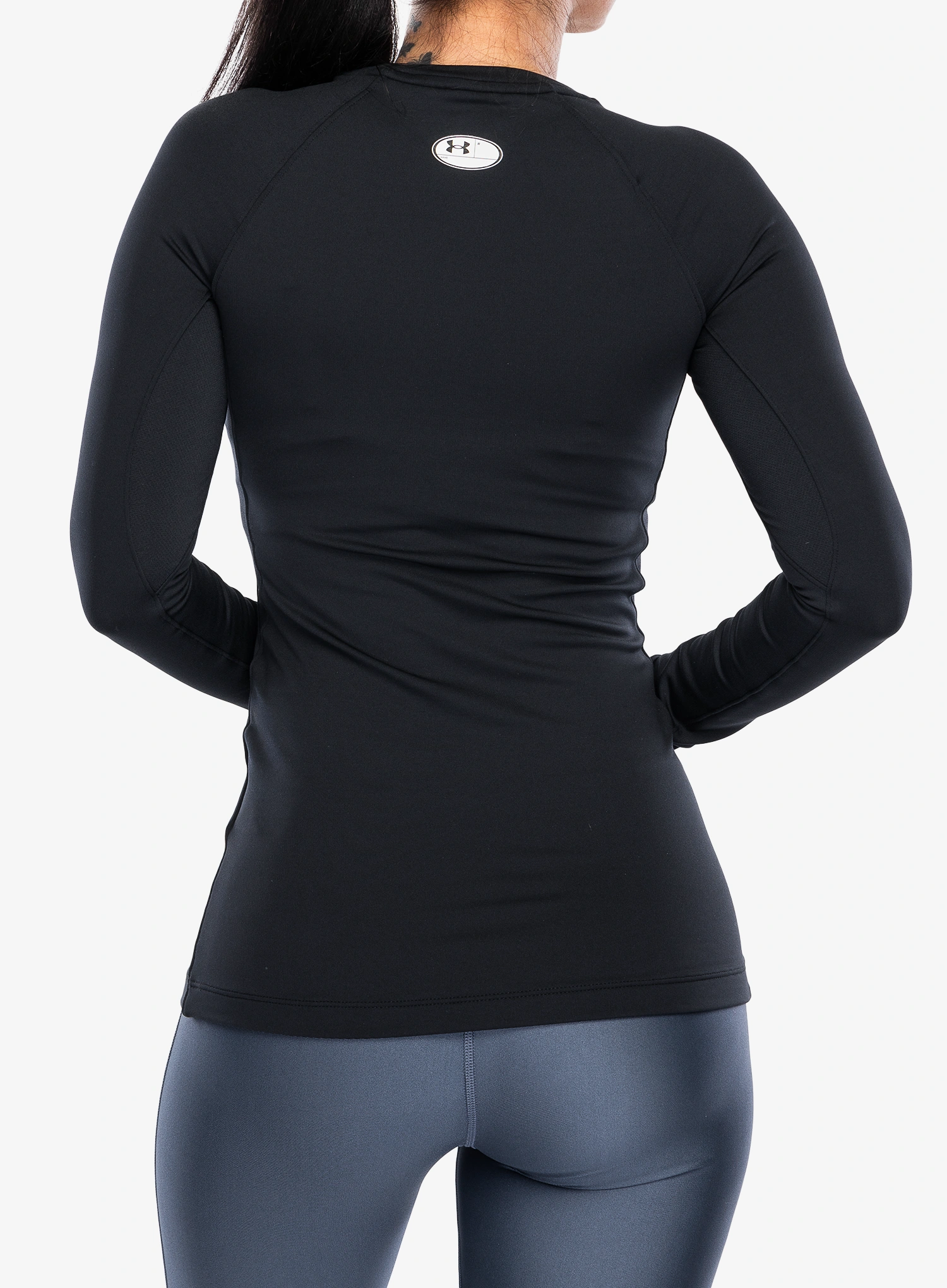 Mikina dámska Under Armour ColdGear Authentics Crew - black/white