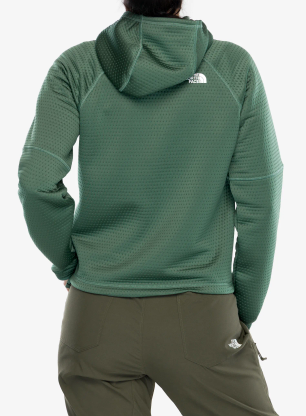 Dámska mikina s kapucňou The North Face Dotknit Thermal FZ Hoodie - duck green