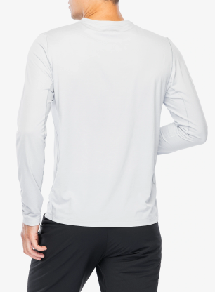 Bežecká mikina Arcteryx Cormac Logo LS - solitude heather/void