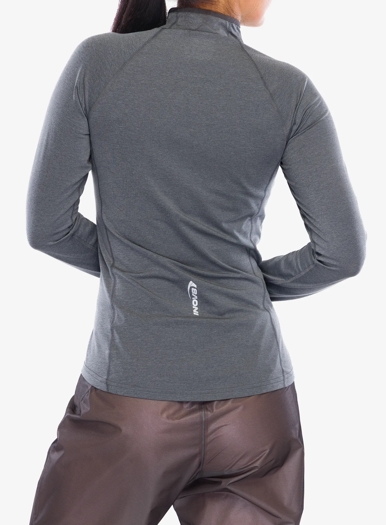 Dámska bežecká mikina Inov-8 Active HZ Midlayer - grey