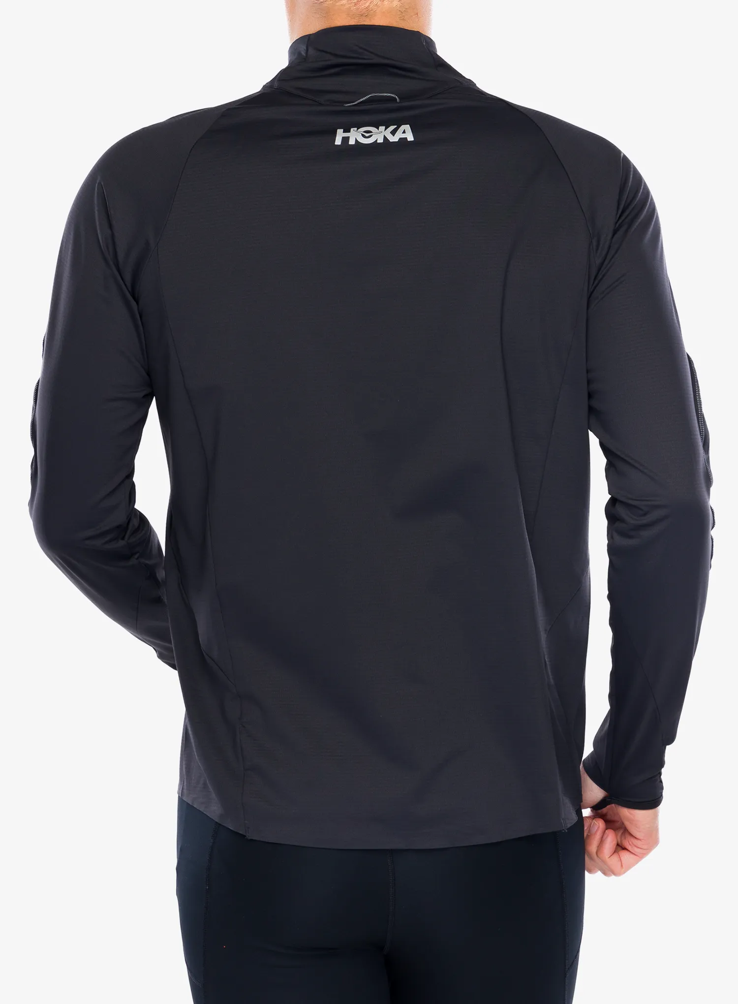 Bežecká mikina Hoka GlideTech Quarter Zip - black