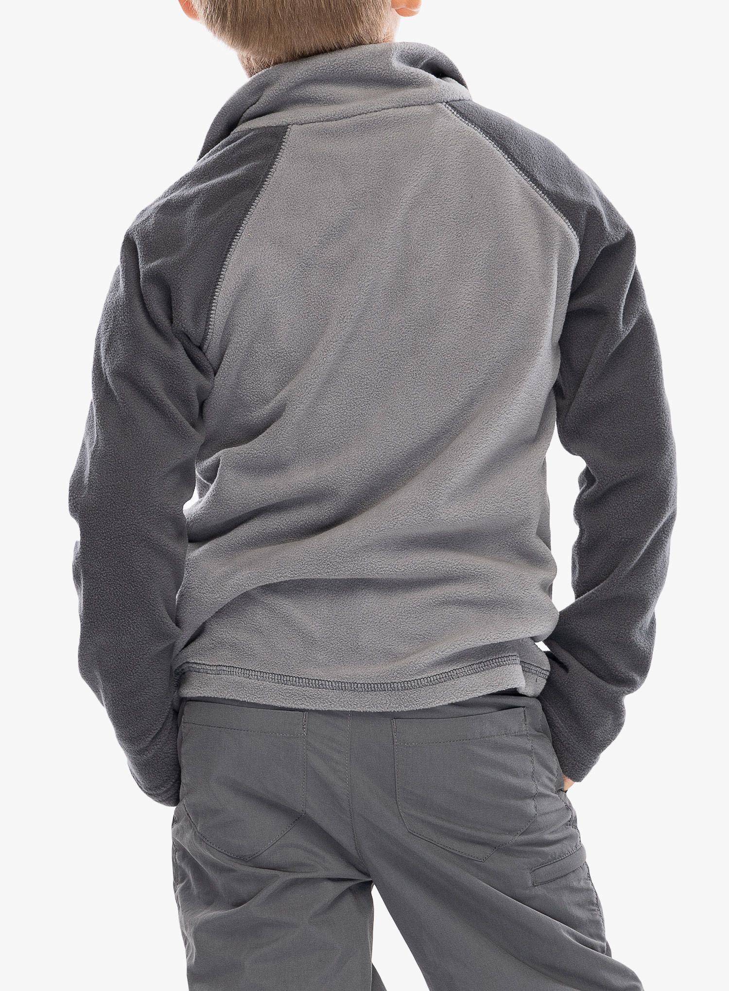 Mikina detská Columbia Glacial Half Zip - city grey/shark/columbia grey