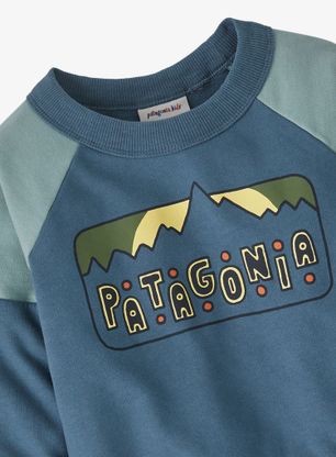 Mikina detská Patagonia Baby Crew Sweatshirt - dancing dawn utility blue