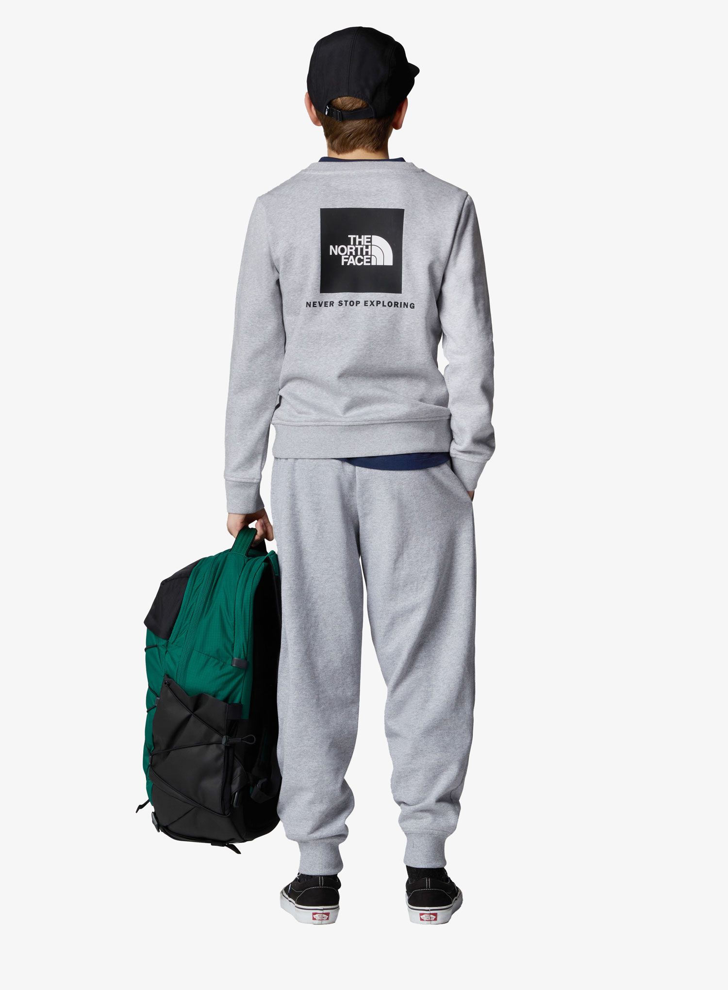 Mikina detská The North Face Redbox Regular Crew - tnf light grey heather