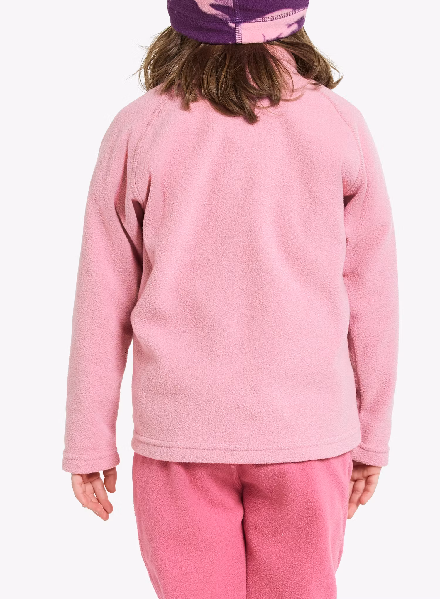 Mikina dievčenská Didriksons Monte Full Zip - light heather pink