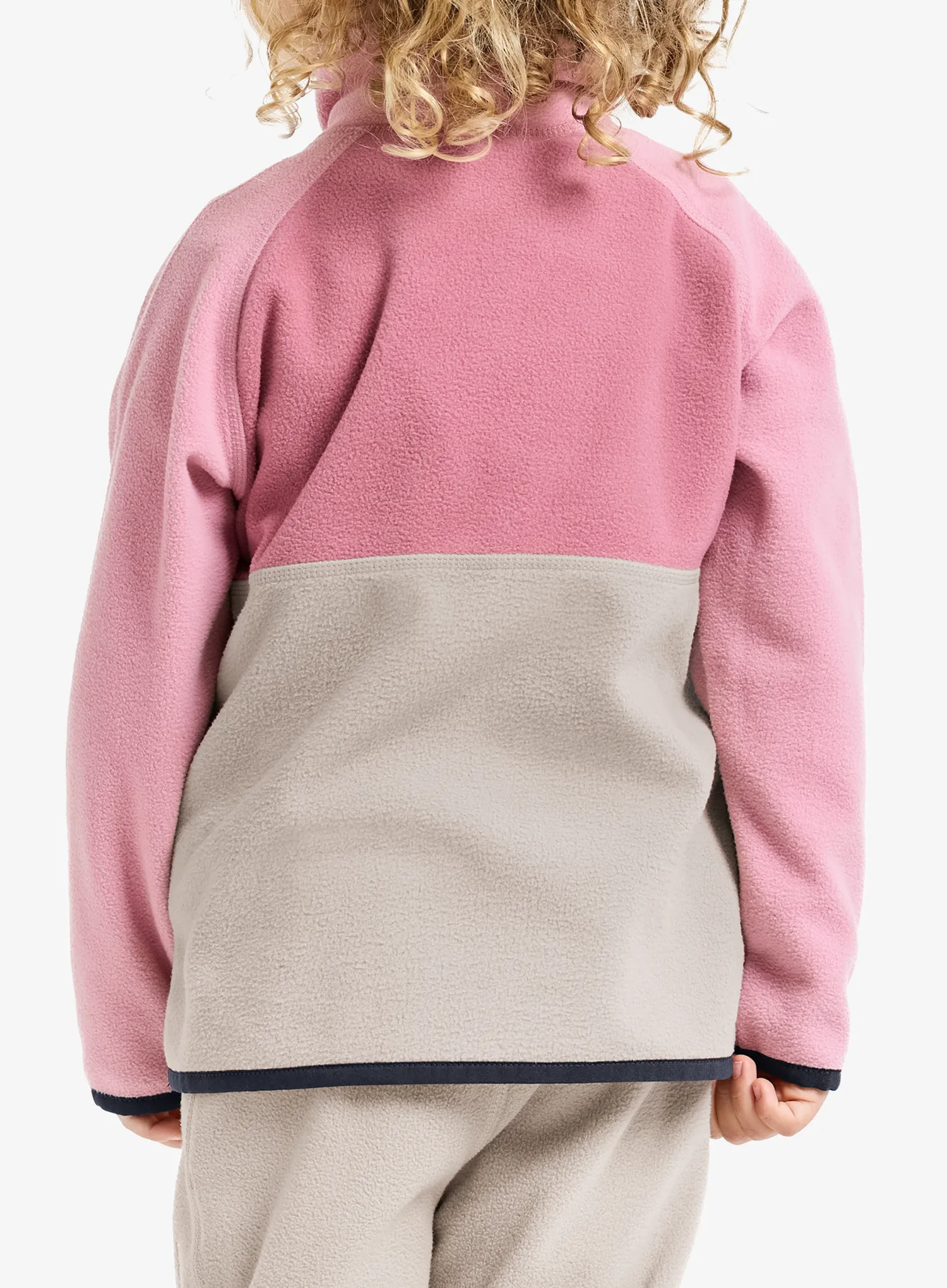 Mikina dievčenská Didriksons Monte Half BU 5 - heather pink