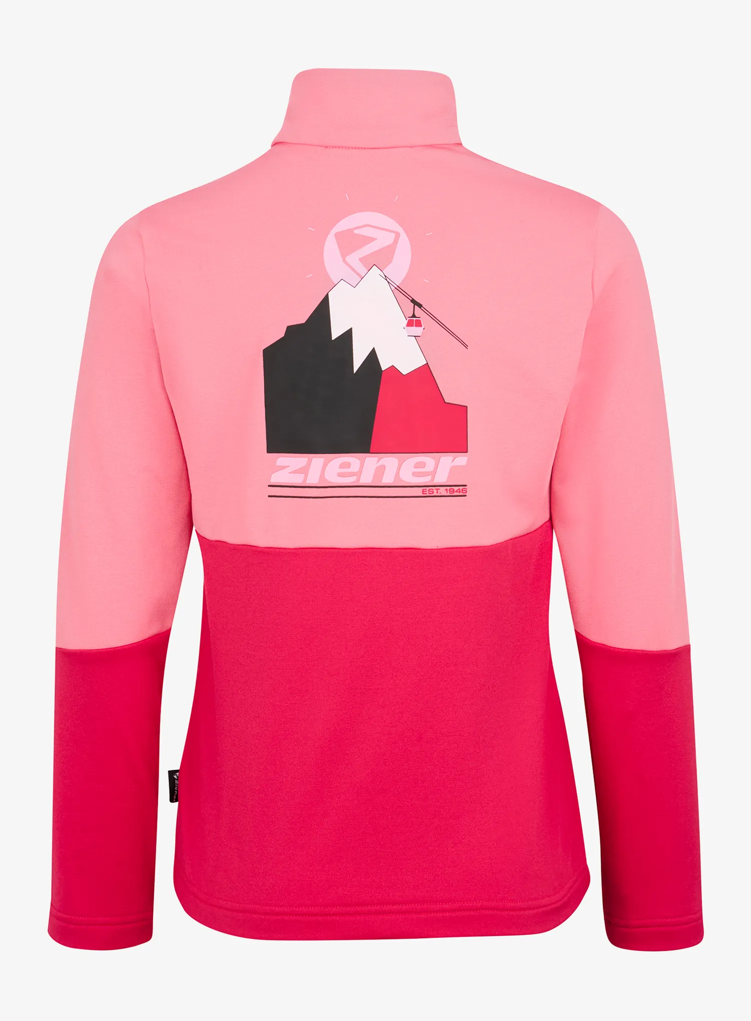 Mikina dievčenská Ziener Jarps Midlayer - pink