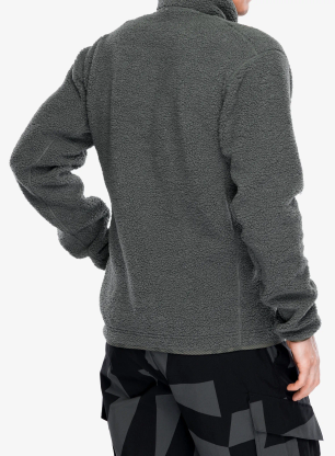 Flísová mikina adidas TERREX Xploric High Pile Fleece Pullover Sweatshirt - legend ivy
