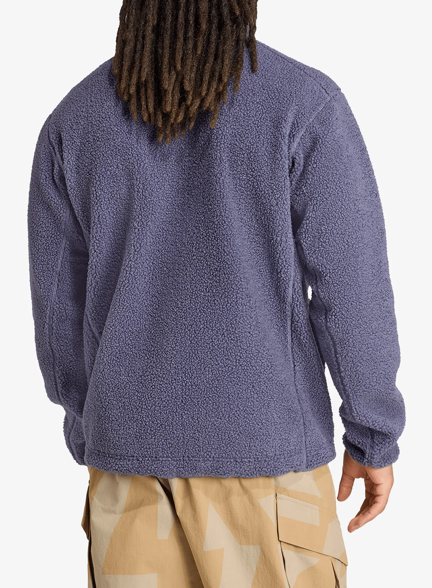 Flísová mikina adidas TERREX Xploric High Pile Fleece Pullover Sweatshirt - preloved violet