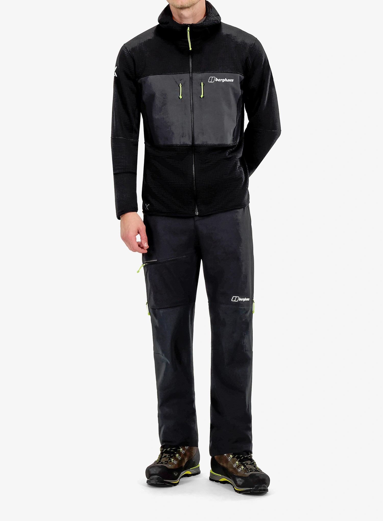 Flísová mikina Berghaus MTN Guide MW Hoody - black