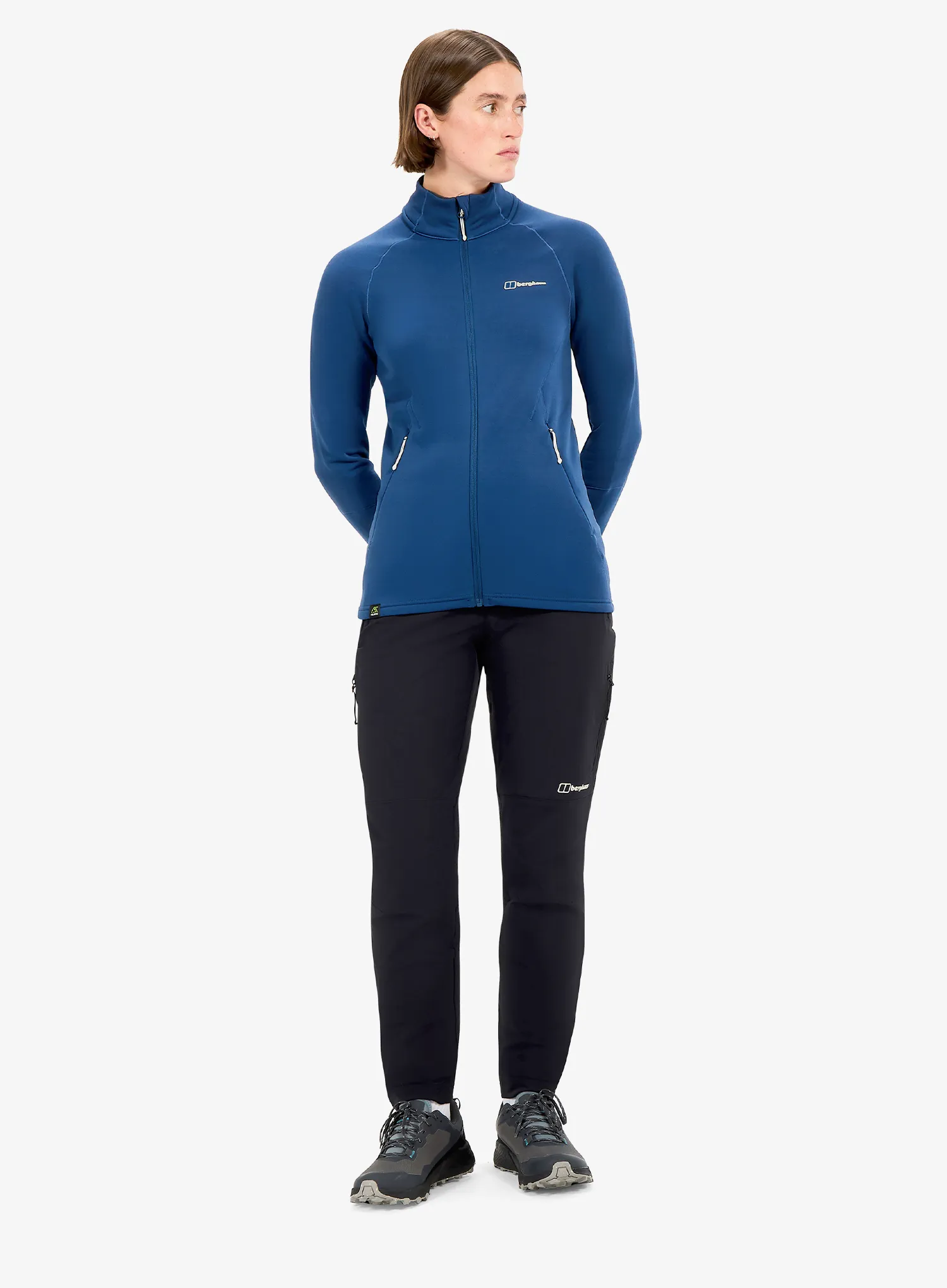 Flísová mikina dámska Berghaus Kinetic Powerstretch Jkt Af - hale navy