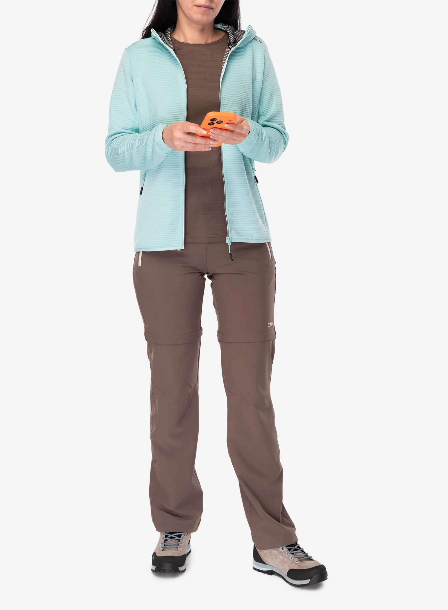 Flísová mikina dámska CMP Glentra Jacket - lagoon