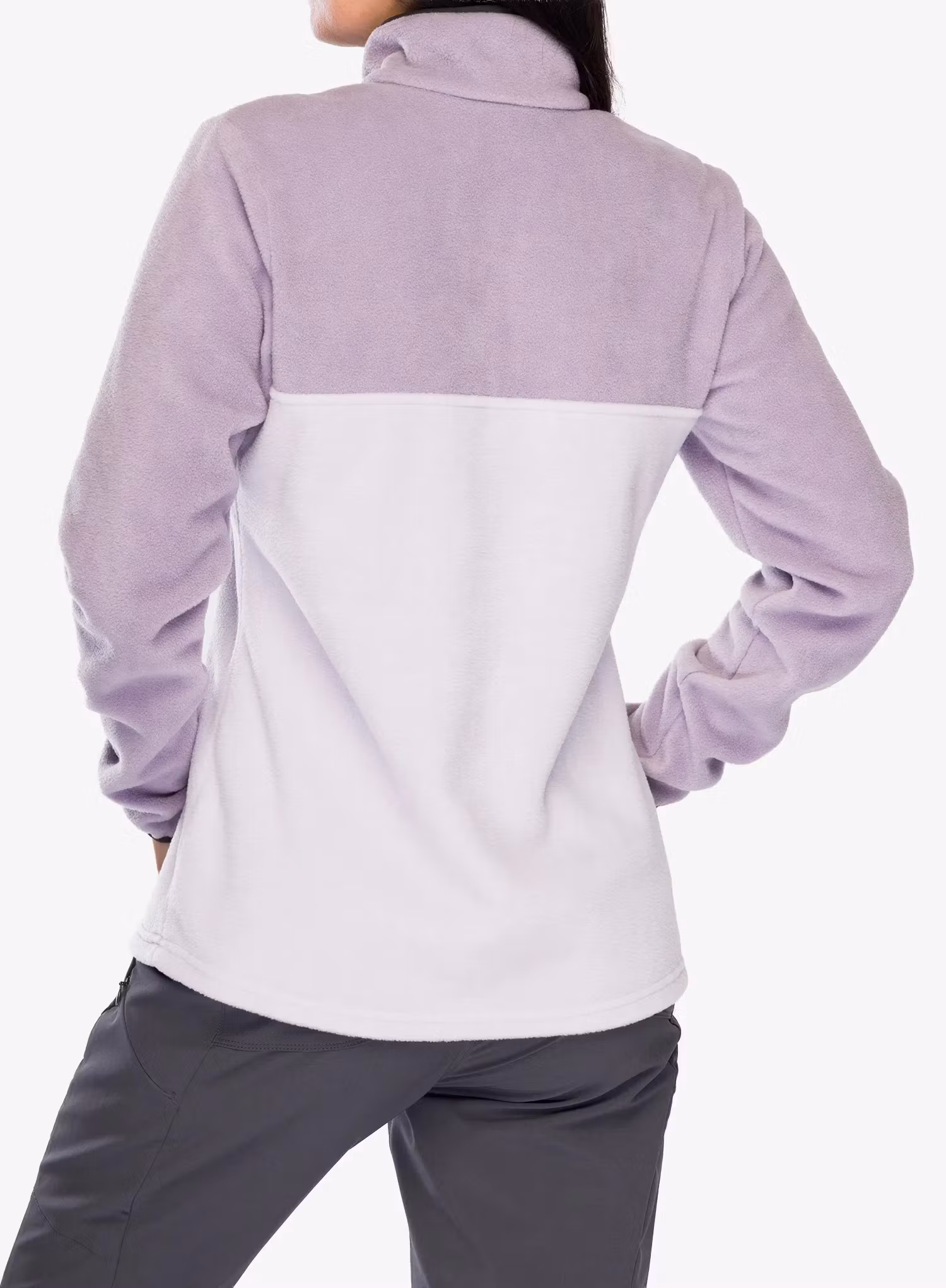 Flísová mikina dámska Columbia Benton Springs Half Snap Pull Over II - pearl/shale purple/shark